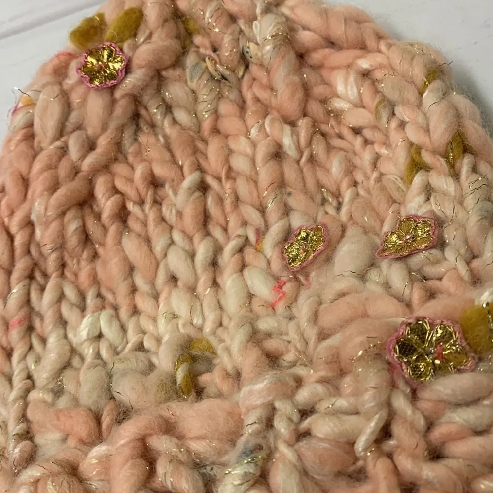 - Free people dreamy hat knit collage new with  tags one size